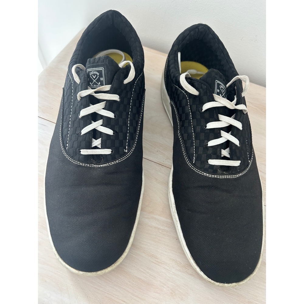 Callaway Del Mar Sunset Mens Golf Shoes Black CG601BK Spikeless Sneakers Size 14
